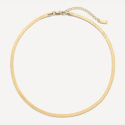 Odette Herringbone Chain Necklace
