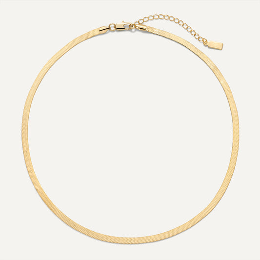 Odette Herringbone Chain Necklace