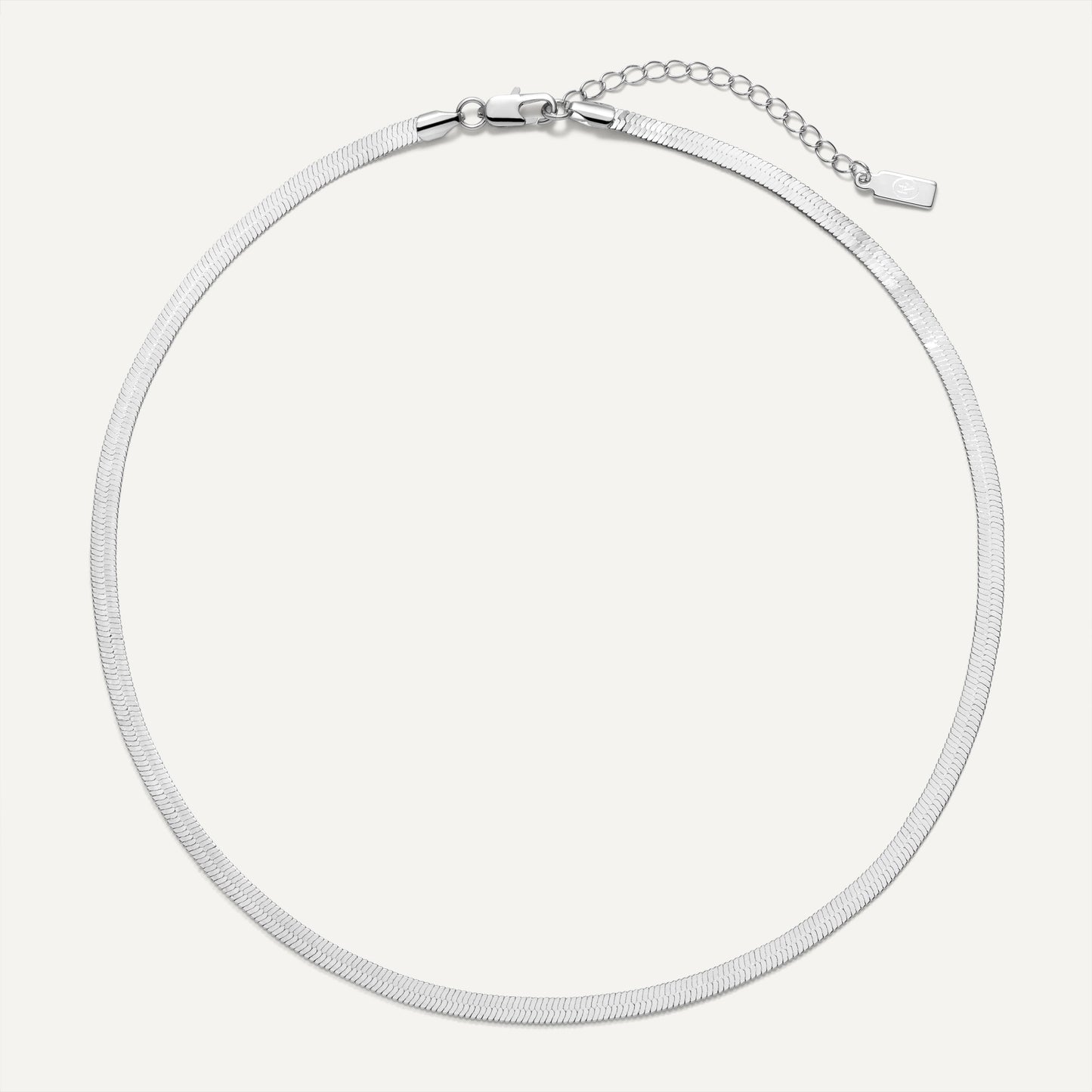 Odette Herringbone Chain Necklace