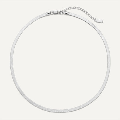 Odette Herringbone Chain Necklace