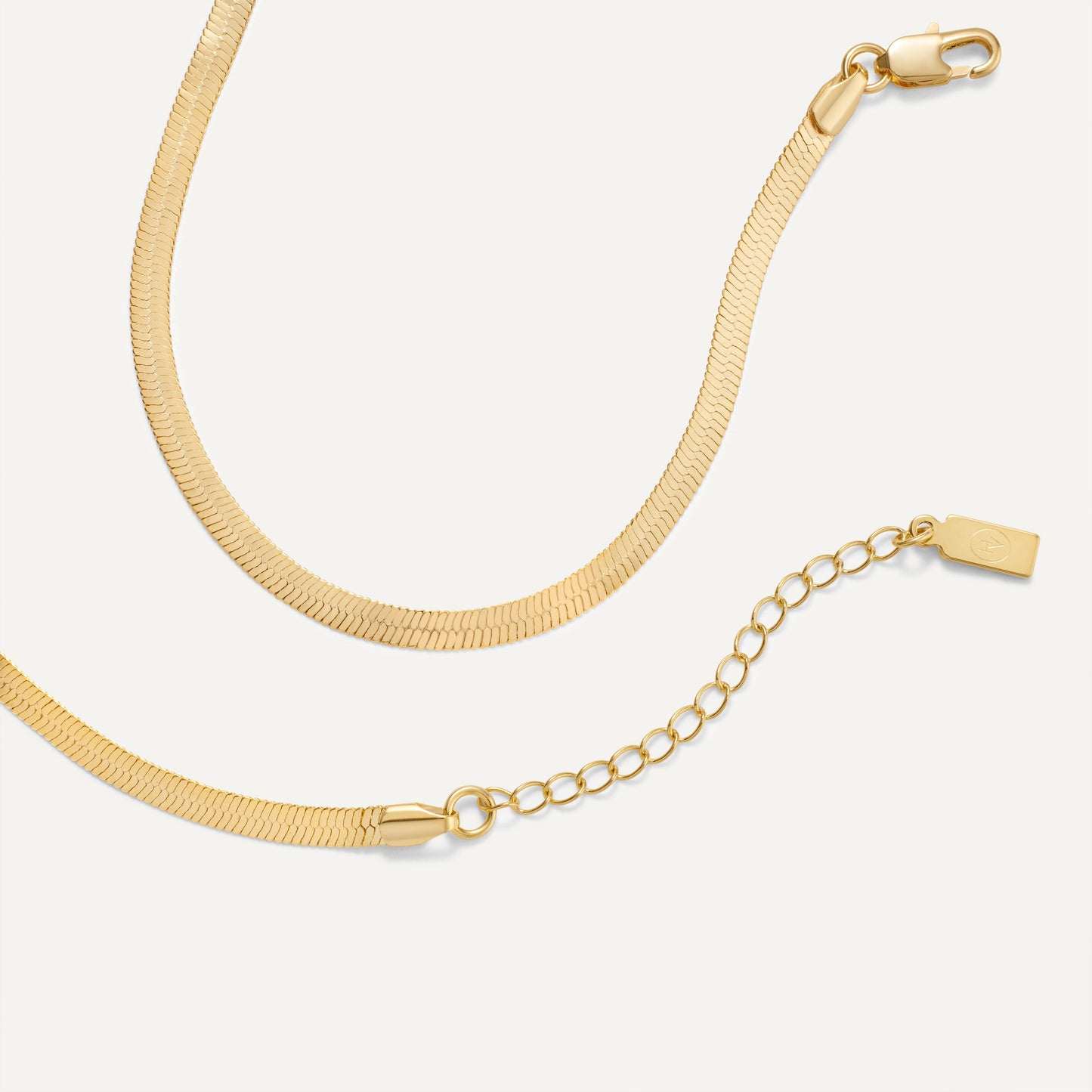 Odette Herringbone Chain Necklace