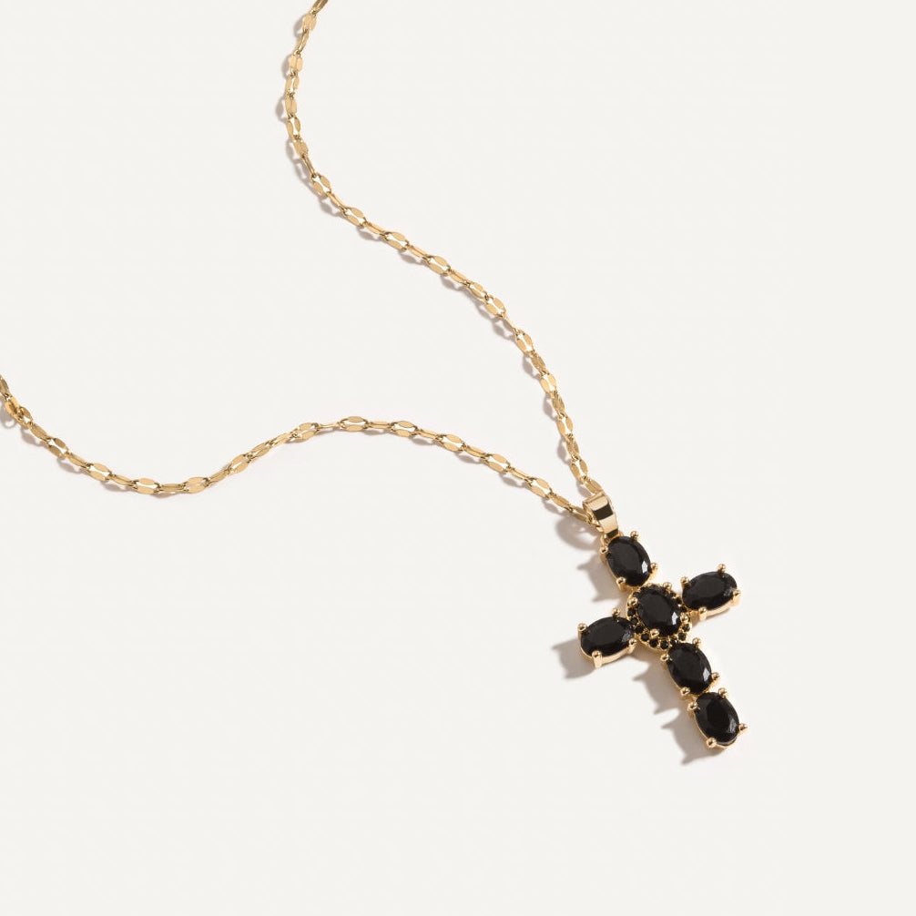 Noir Cross Necklace