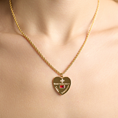 "More Than Yesterday Less Than Tomorrow" Necklace